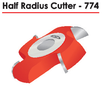 Half Radius Cutter