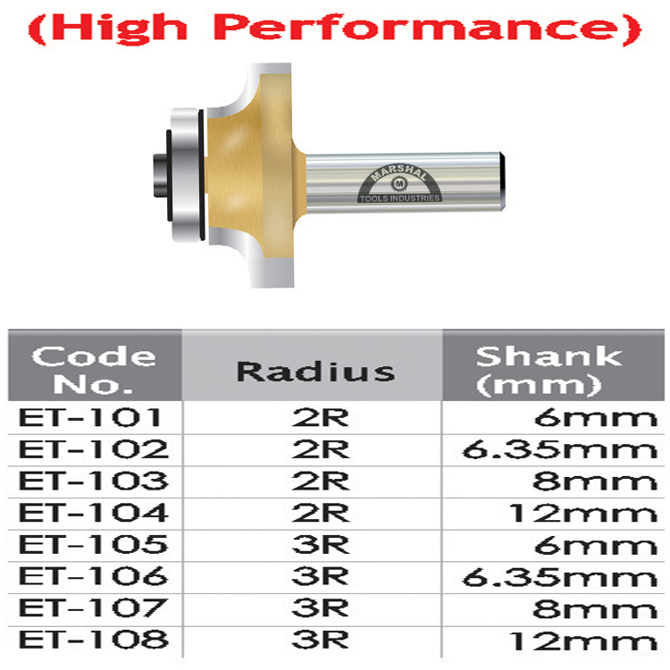  Corner Radius Bits High Performance