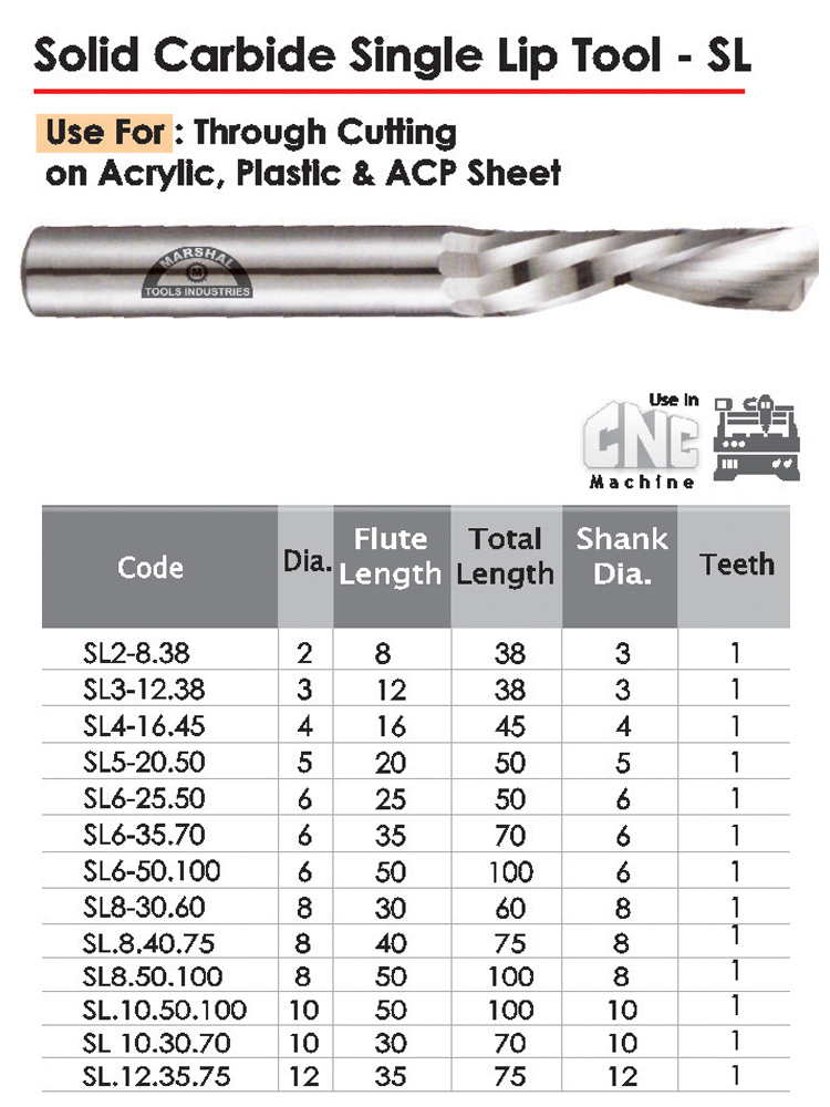 Solid Carbide Single Lip Tool